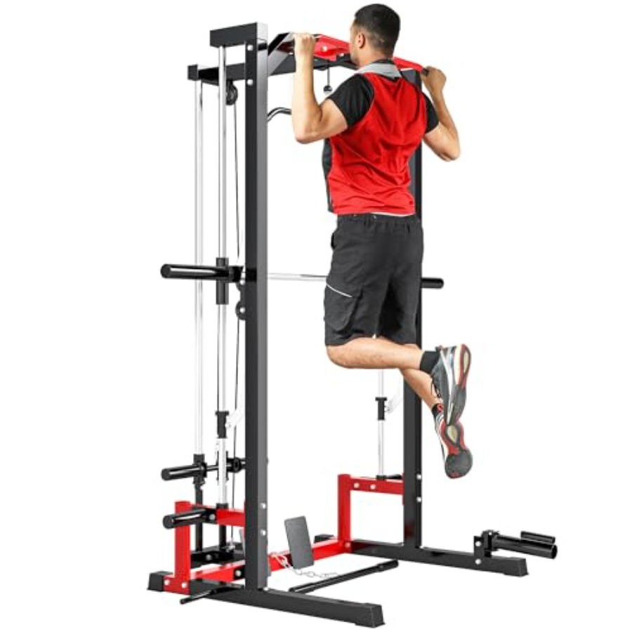 Squat Rack Power - Klatka siłowa z maszyną Smitha, wielofunkcyjny