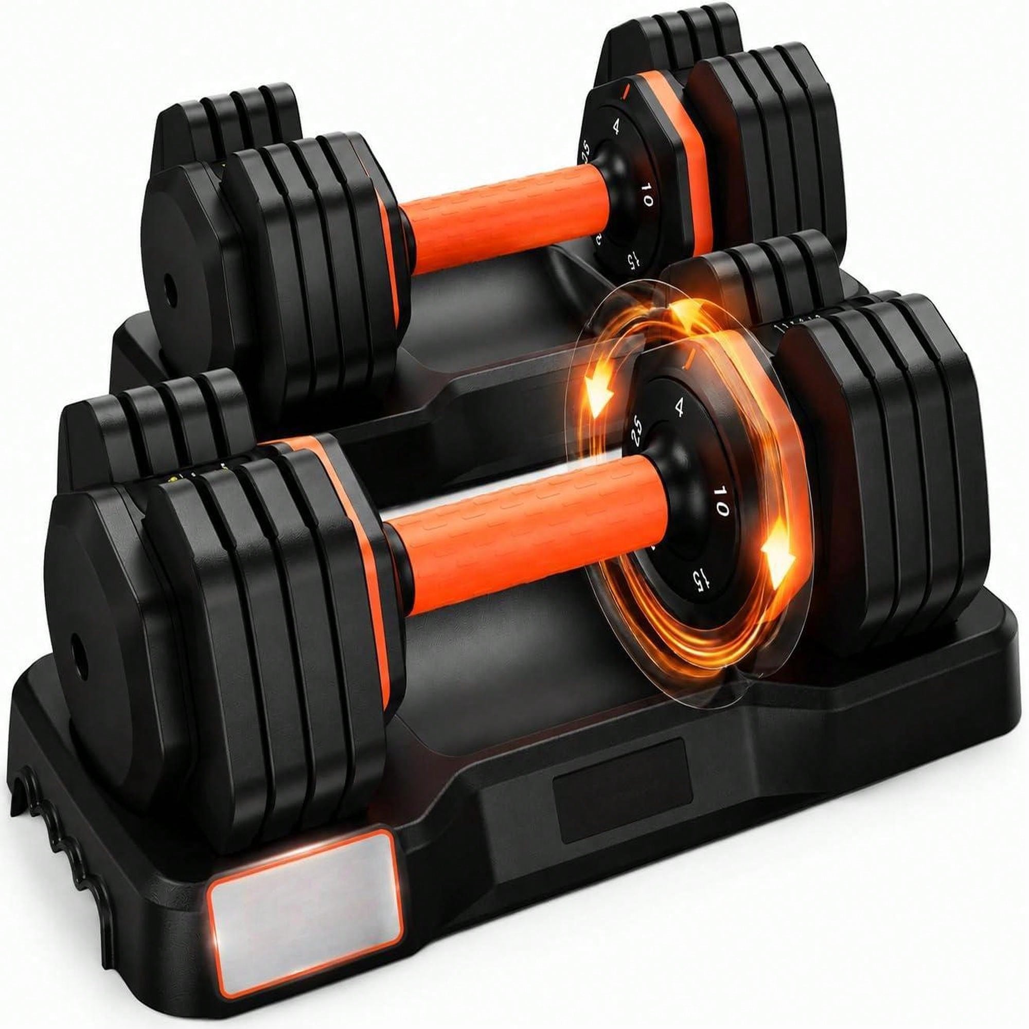 Home Gym Dumbbell Workout - Regulowane hantle, zestaw 2 sztuk, szybkie