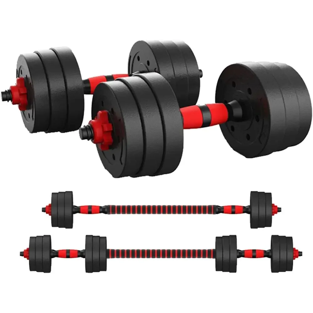 Home Gym Dumbbell Workout - Regulowany zestaw hantli 44Lb z łączonymi