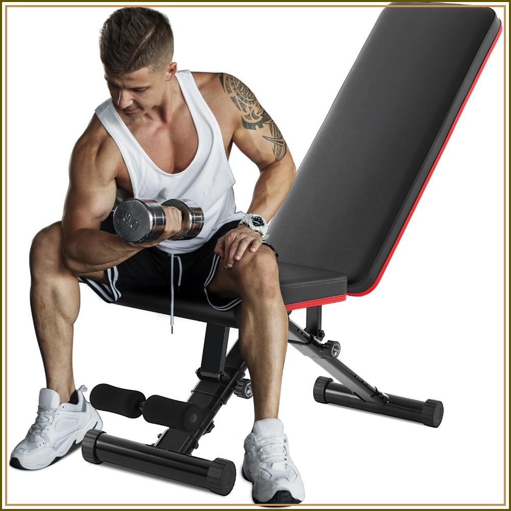 Home Gym Dumbbell Workout - Regulowana ławka do ćwiczeń całego ciała,