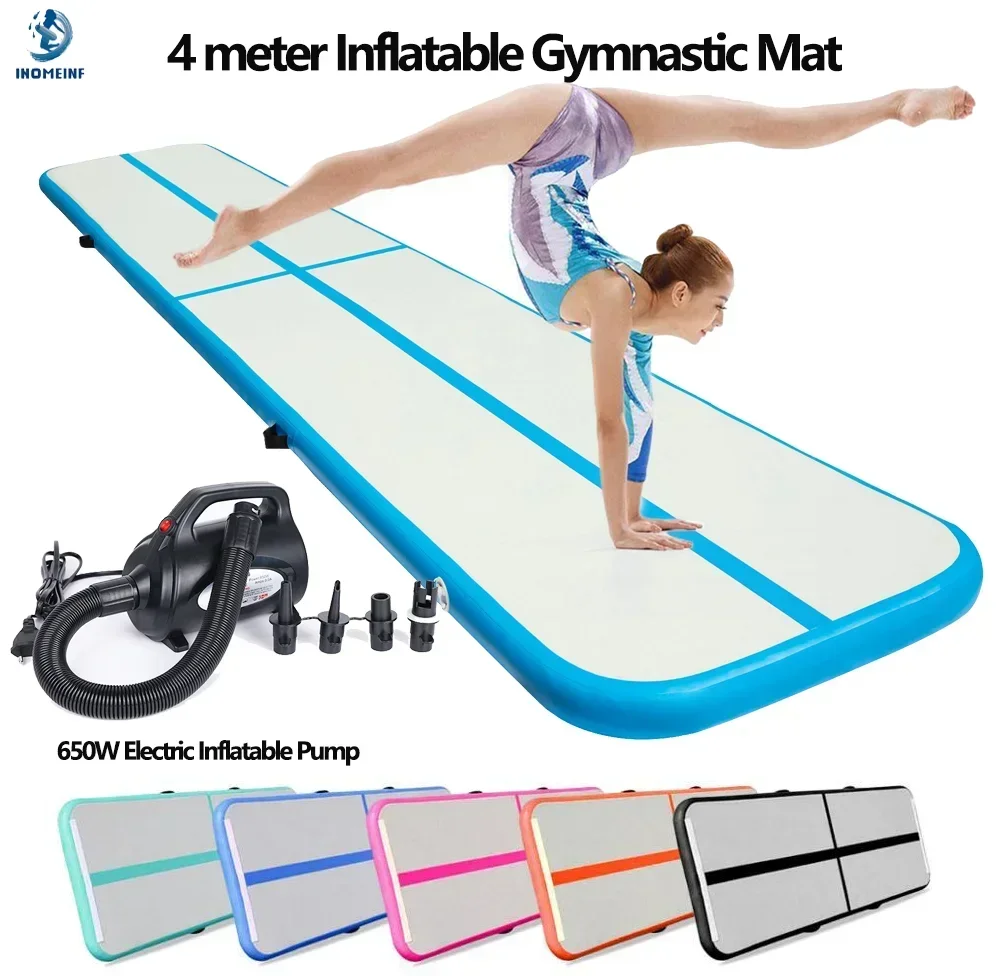 Home Gym Yoga Mat - 4-metrowy trwały nadmuchiwany materac gimnastyczny mata