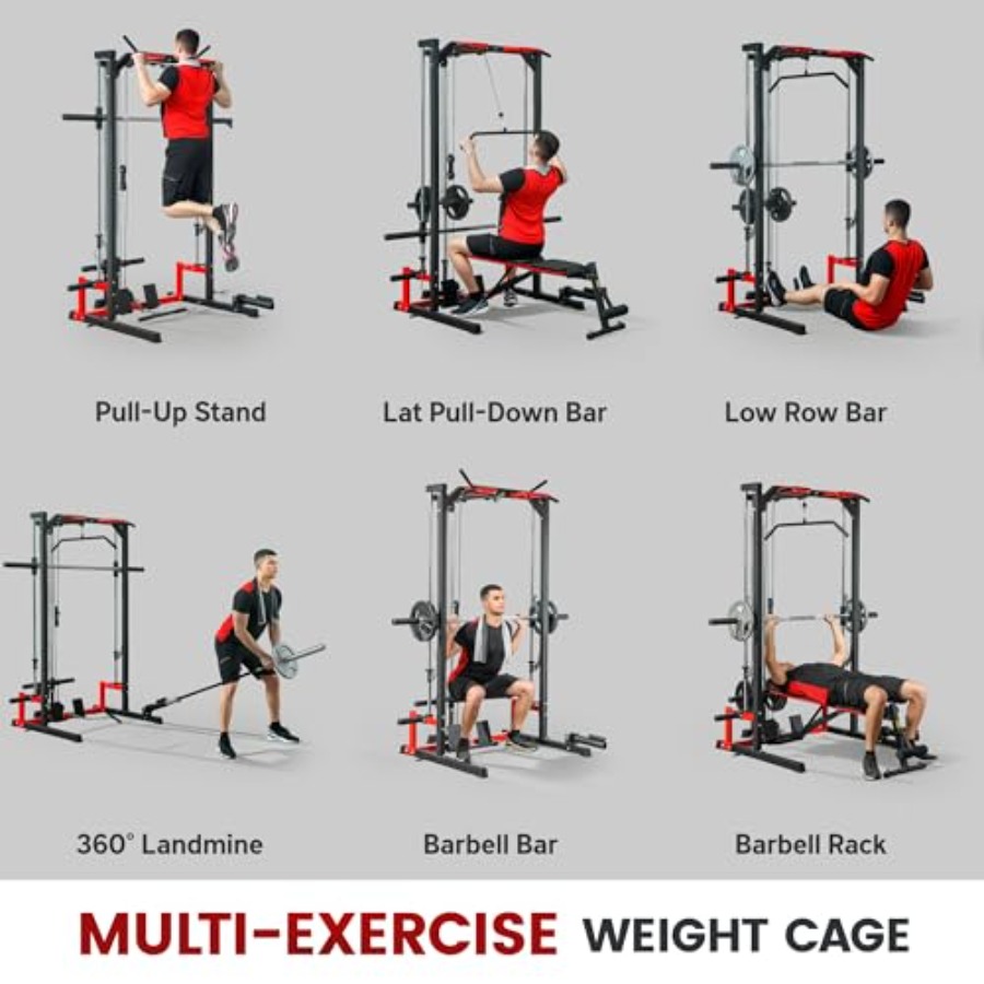 Klatka siłowa z maszyną Smitha – Squat Rack Power recenzja i cena