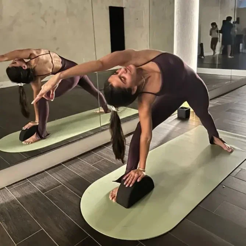 Owalna mata do jogi z gumy PU  – Home Gym Yoga Mat recenzja i cena