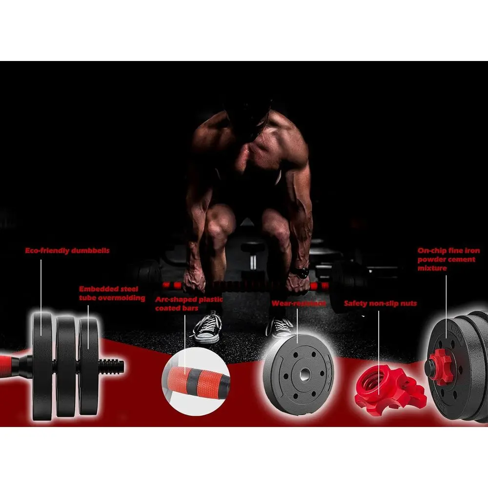 Zestaw regulowanych hantli 44  – Home Gym Dumbbell Workout recenzja i cena