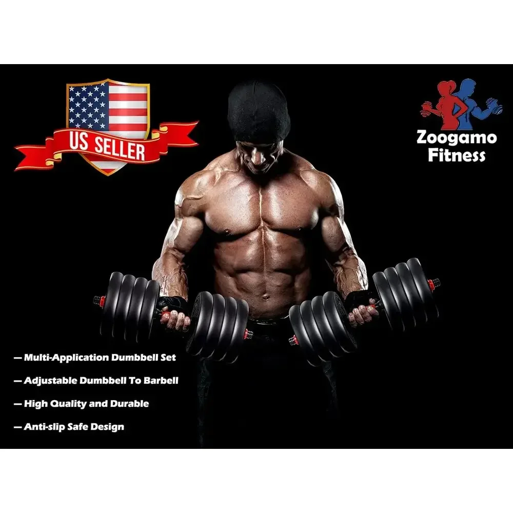 Zestaw regulowanych hantli 88- – Home Gym Dumbbell Workout recenzja i cena