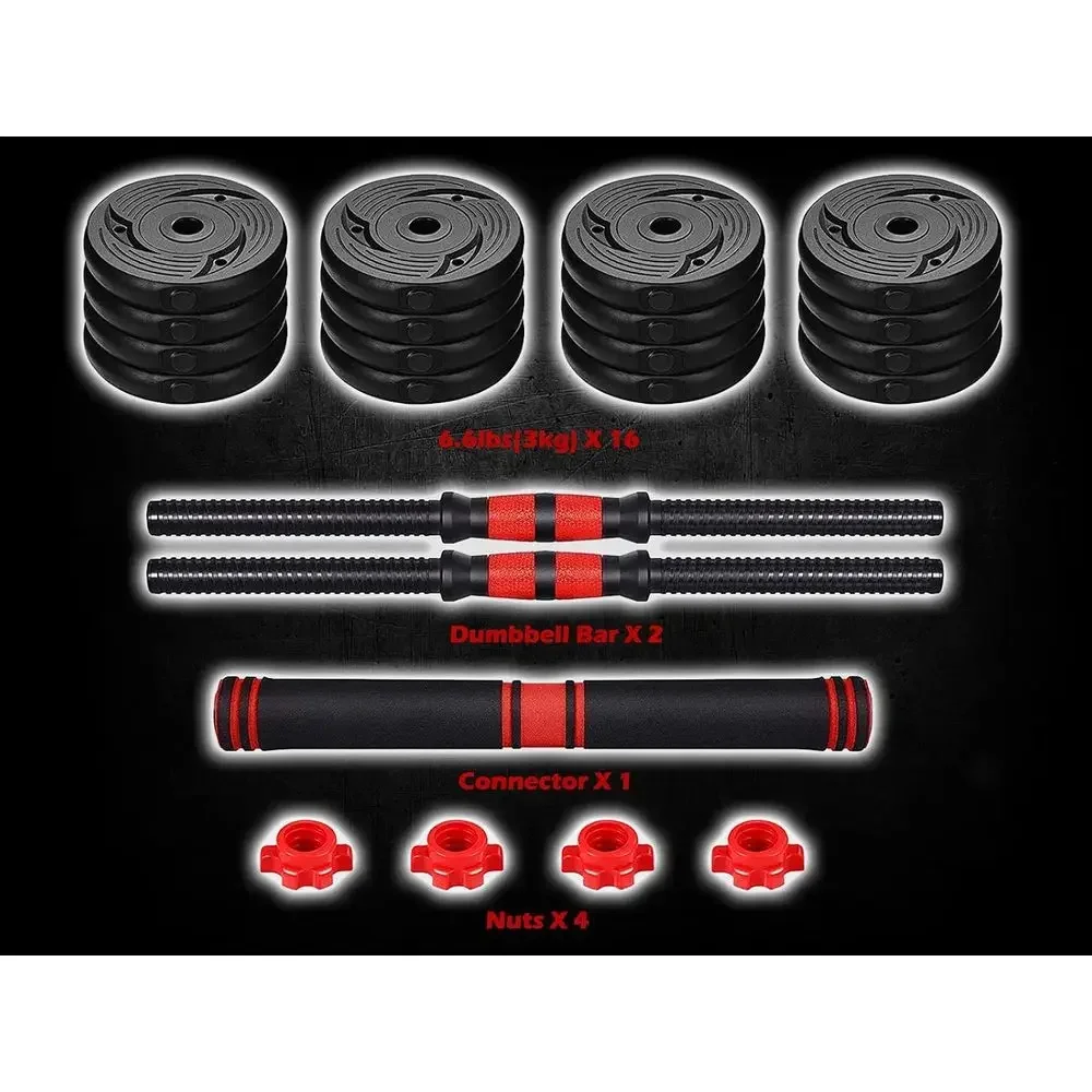 Zestaw regulowanych hantli 88- – Home Gym Dumbbell Workout recenzja i cena