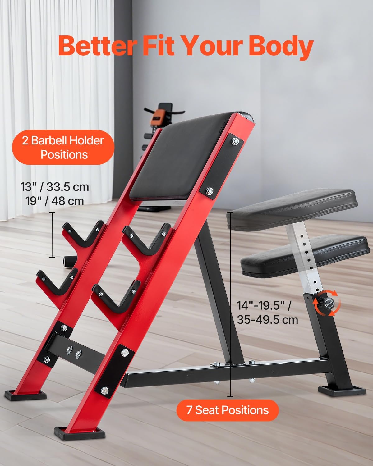 Ławka do curlingu Preacher Cur – Home Gym Dumbbell Workout recenzja i cena