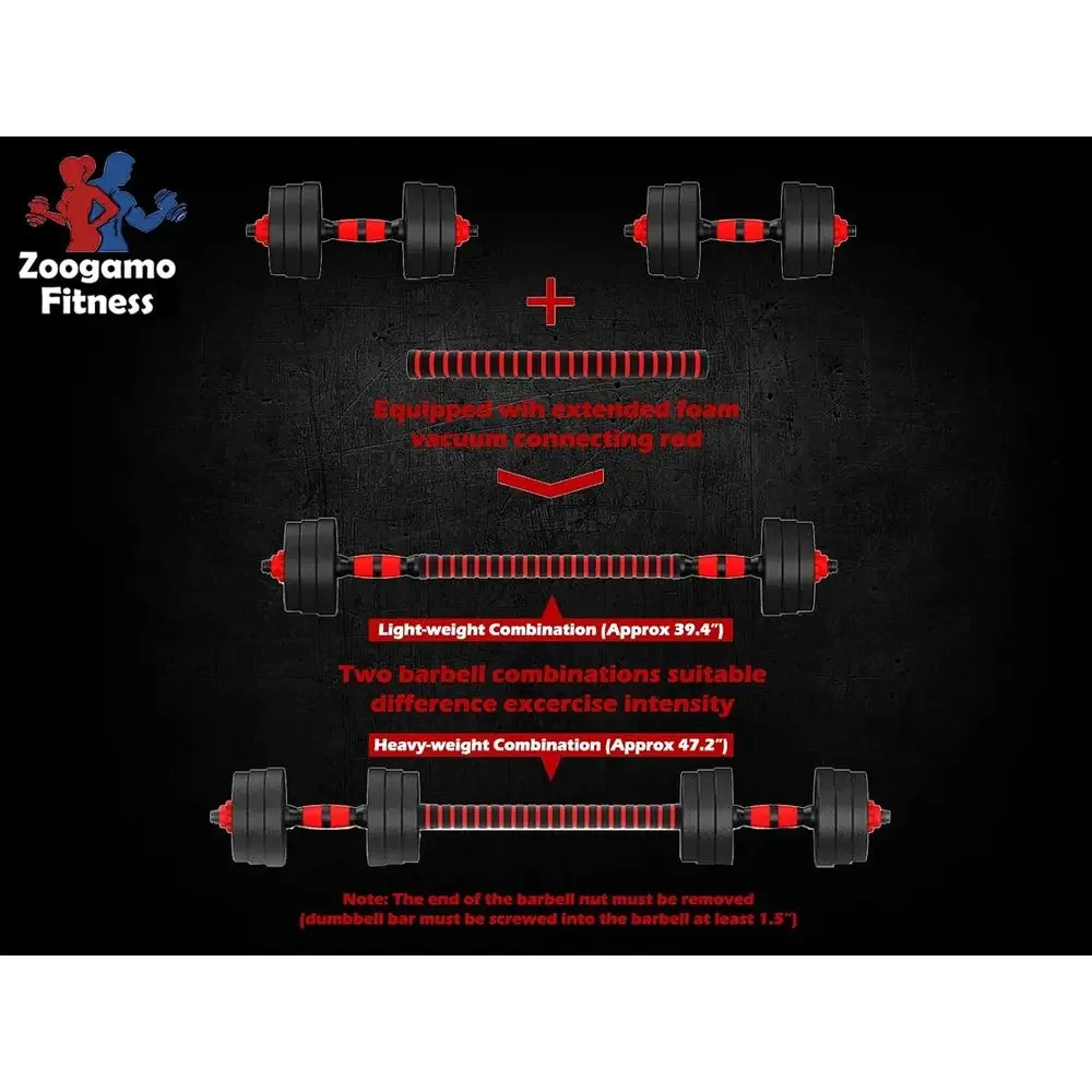Regulowany zestaw hantli 44Lb  – Home Gym Dumbbell Workout recenzja i cena