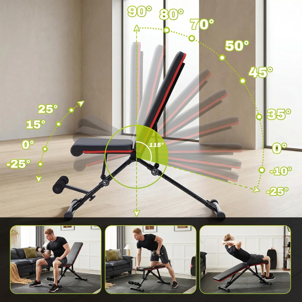 Regulowana ławka do ćwiczeń ca – Home Gym Dumbbell Workout recenzja i cena