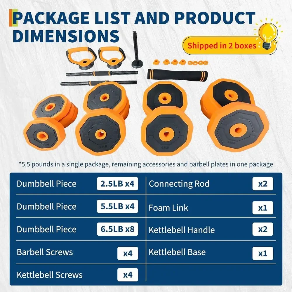 Zestaw do ćwiczeń w domu 4 w 1 – Home Gym Dumbbell Workout recenzja i cena