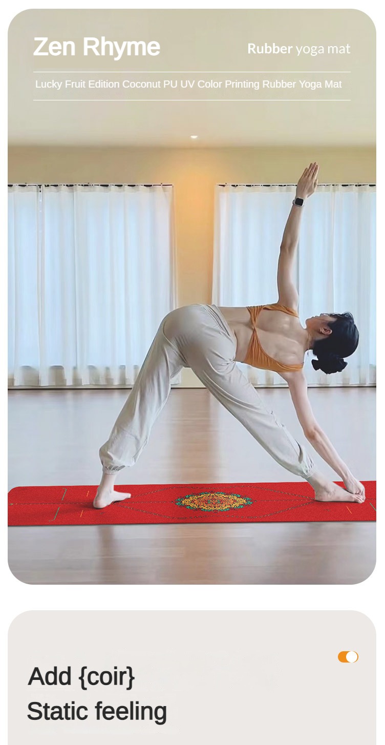 Zen Rhyme Frosted Pu Naturalna – Home Gym Yoga Mat recenzja i cena
