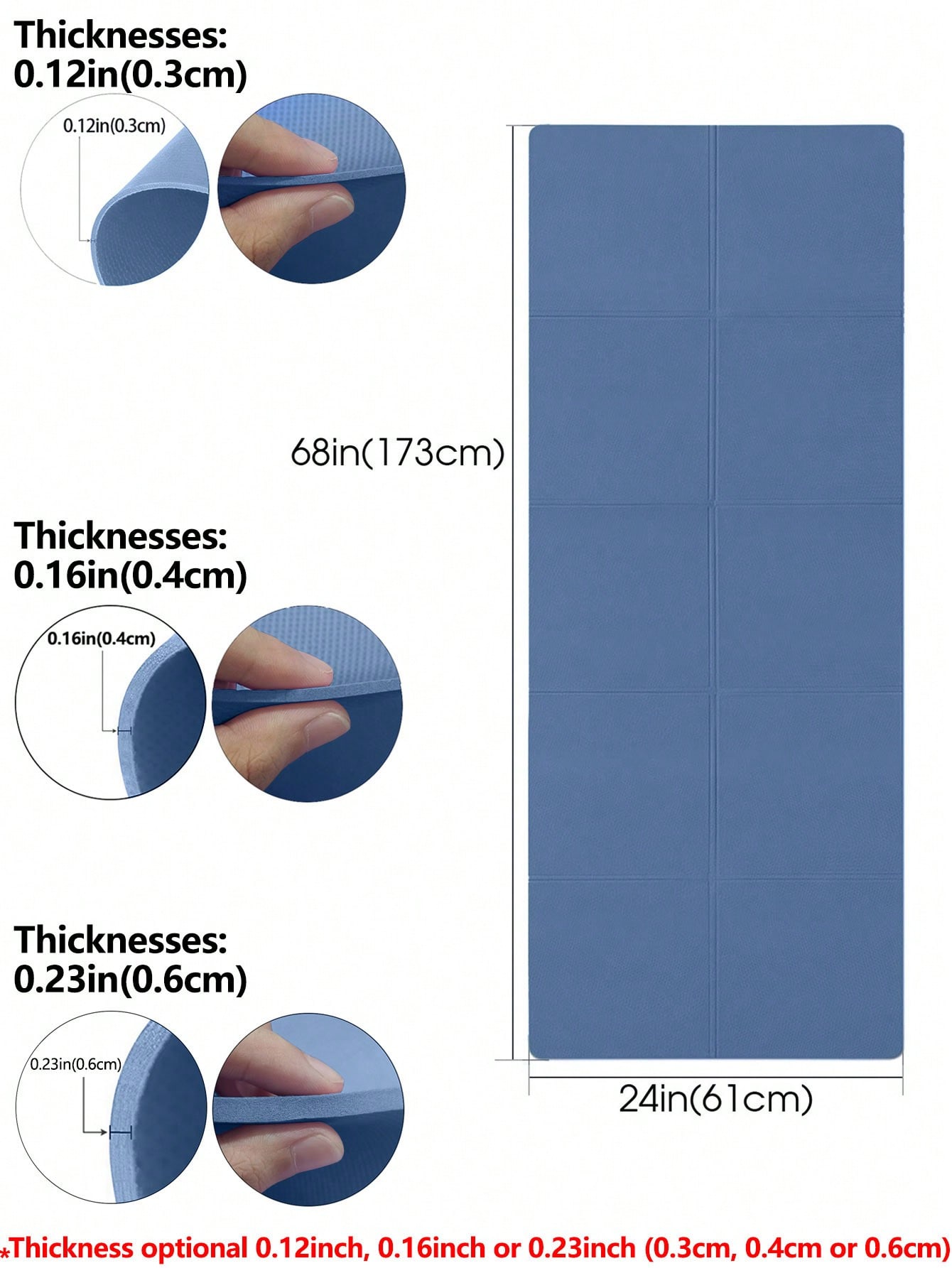 Składana Mata do Jogi Ciemnoni – Home Gym Yoga Mat recenzja i cena