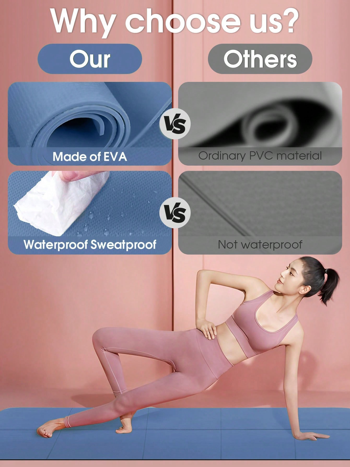 Składana Mata do Jogi Ciemnoni – Home Gym Yoga Mat recenzja i cena