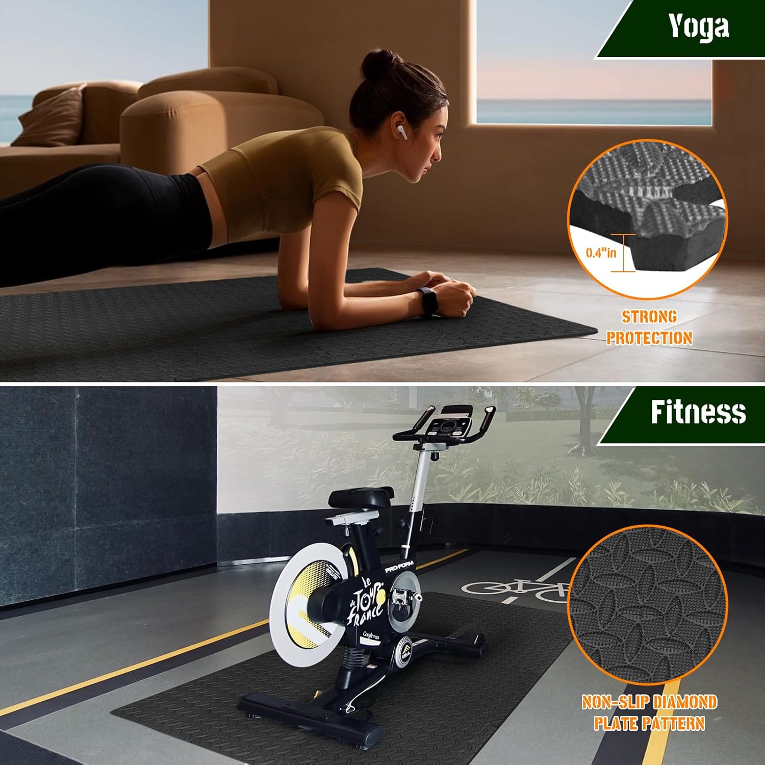 Mata piankowa EVA do ćwiczeń,  – Home Gym Yoga Mat recenzja i cena